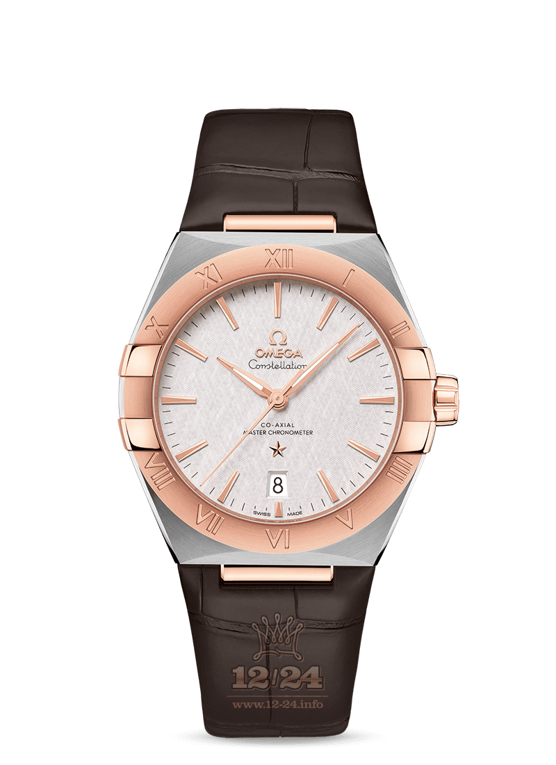 Omega Constellation Watch 131.23.39.20.02.001 39 mm Stainless steel Pink gold Case Gray Dial