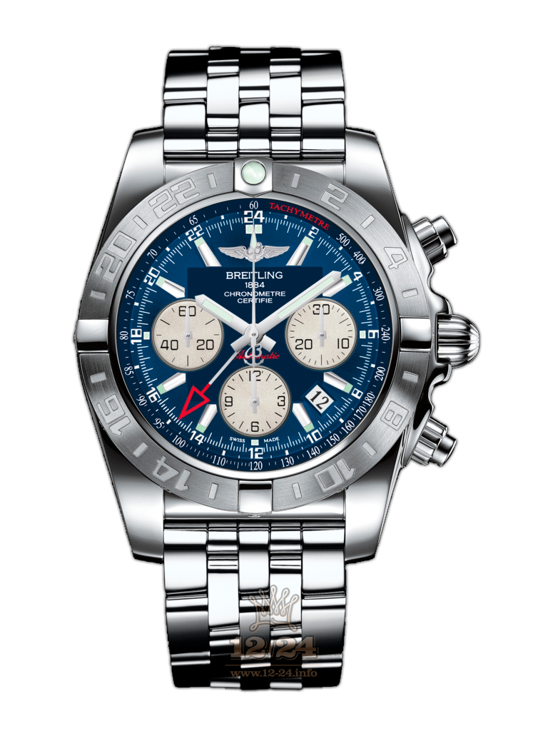 Breitling Chronomat Watch AB042011/C851/375A 44 mm Stainless steel Case Dark blue Dial
