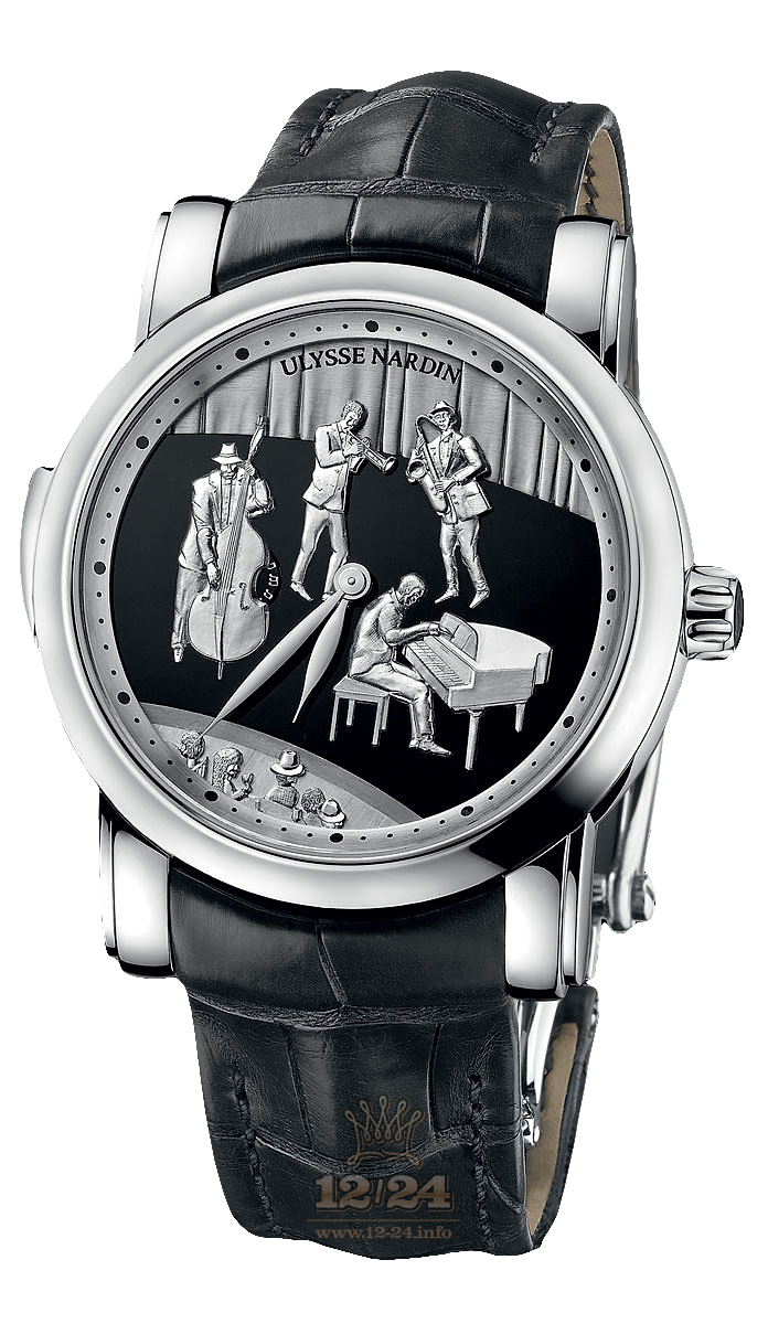 Ulysse Nardin Classic Watch 749-88 42 mm Platinum Case Painted Dial