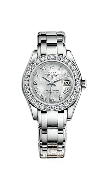 Rolex Pearlmaster Watch 80299-0059 29 mm White gold Case White Dial