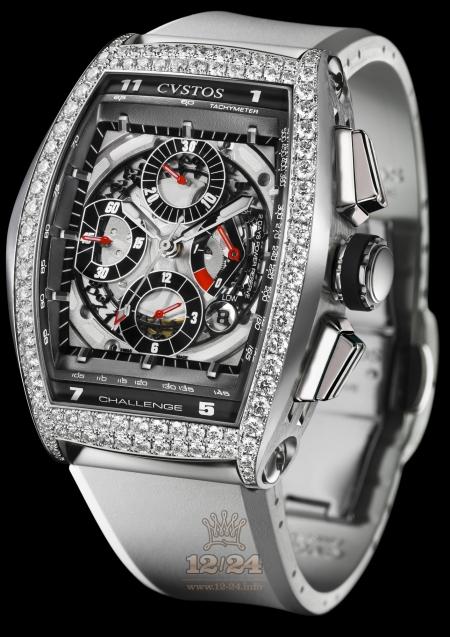 Cvstos Challenge Watch CCDSWR 54 mm Stainless steel Case White Black Dial