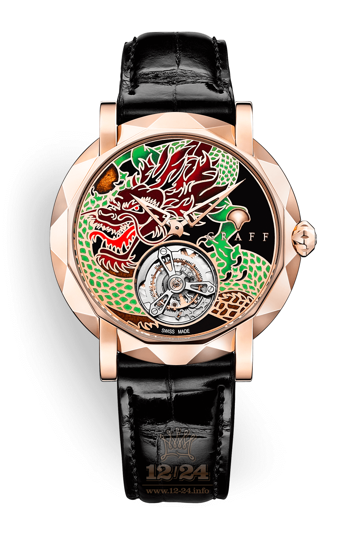 Graff Technical Watches Watch MGU43PGJPDR2 43 mm Pink gold Case Painted Dial
