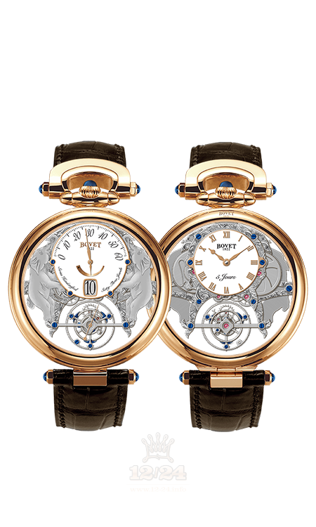 Bovet Fleurier Grandes Complications Watch AIVS007 44 mm Pink gold Case White Gray Dial