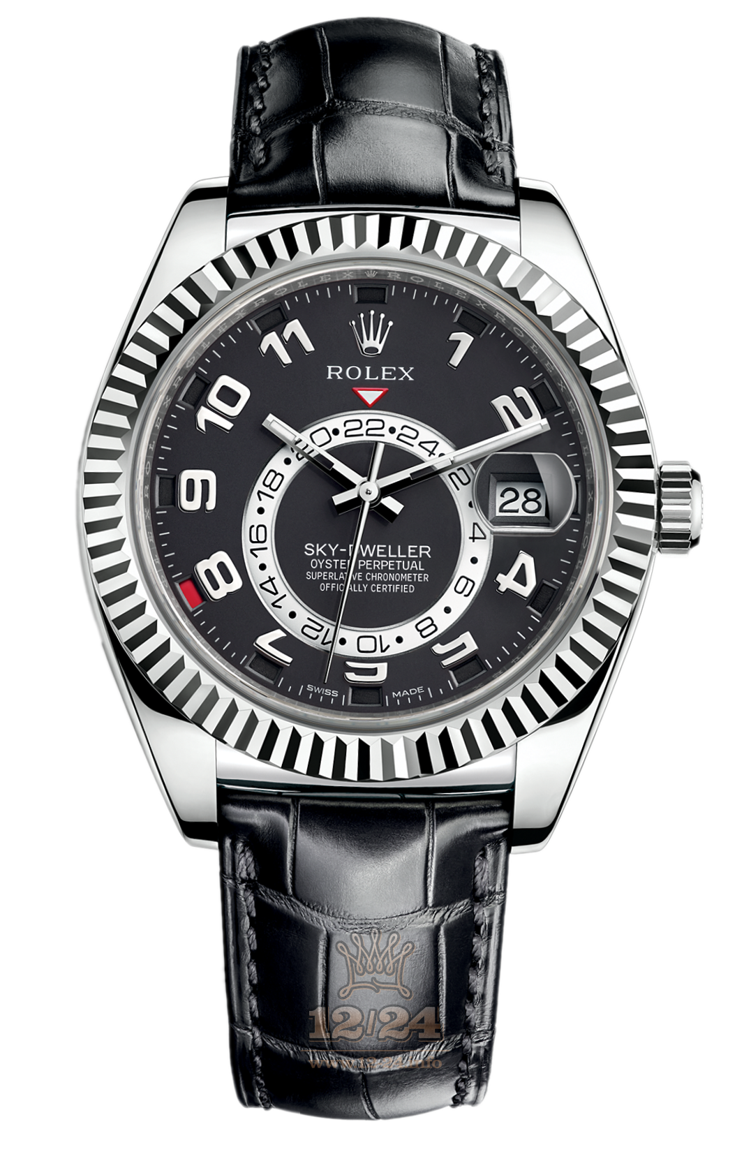Rolex Sky-Dweller Watch 326139-0003 42 mm White gold Case Black Dial