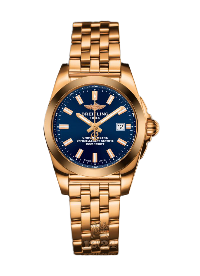 Breitling Galactic Watch H7234812|C950|791H 29 mm Pink gold Case Dark blue Dial