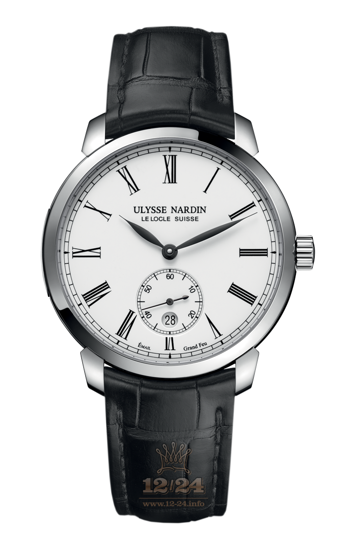Ulysse Nardin Classic Watch 3203-136-2/E0-42 40 mm Stainless steel Case White Dial