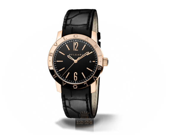 Bvlgari Bvlgari Bvlgari Watch 102261 BBP39BGLD 39 mm Pink gold Case Black Dial