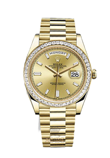 Rolex Day-Date Watch 228398tbr-0002 40 mm Yellow gold Case Golden Dial