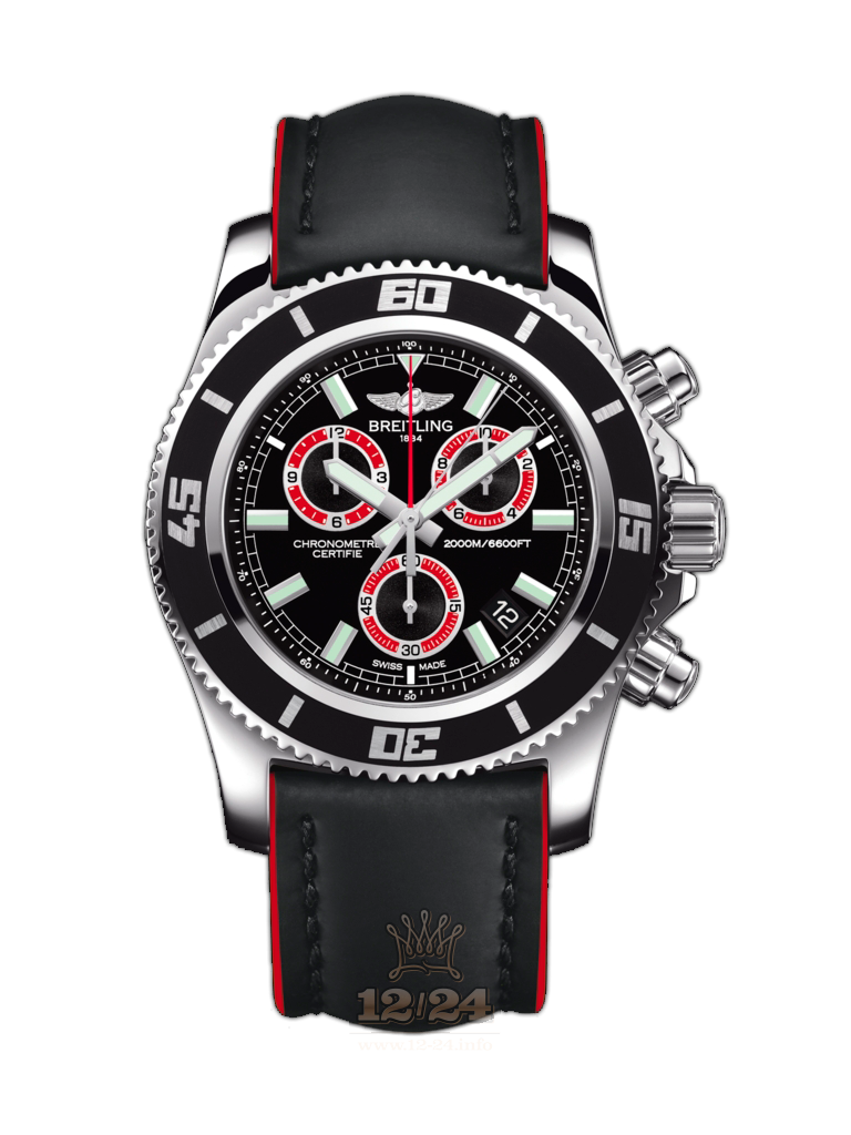 Breitling Superocean Watch A73310A8/BB72/233X/A20BA.1 46 mm Stainless steel Case Black Red Dial