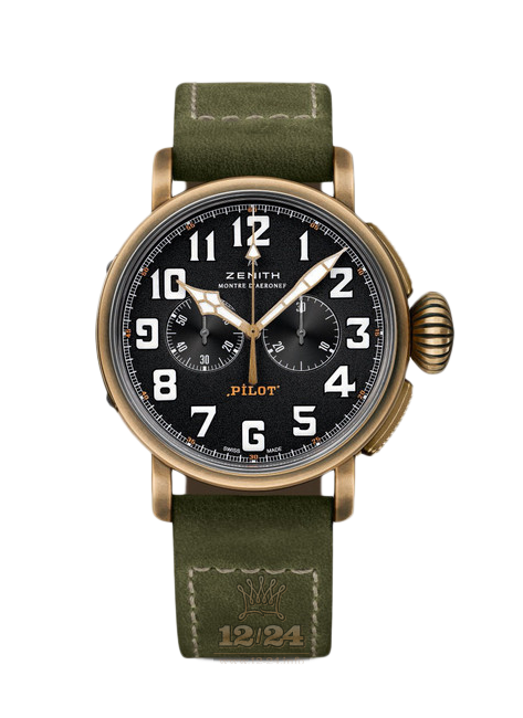 Zenith Pilot Watch 29.2430.4069/21.C800 45 mm Bronze Case Black Dial