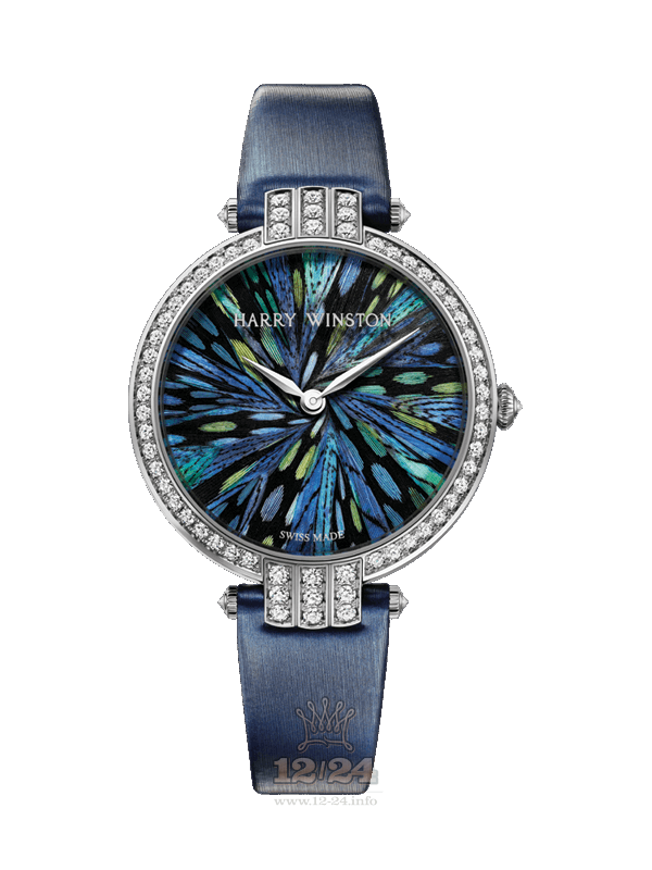 Harry Winston The Premier Collection Watch PRNQHM36WW010 36 mm White gold Case Black Dark blue Dial