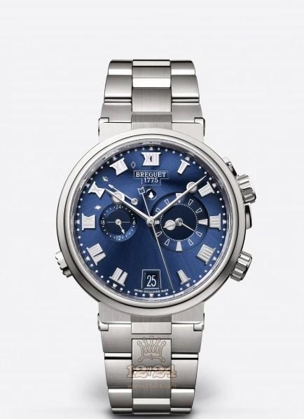 Breguet Marine Watch 5547TI/Y1/TZ0 40 mm Titanium Case Dark blue Dial