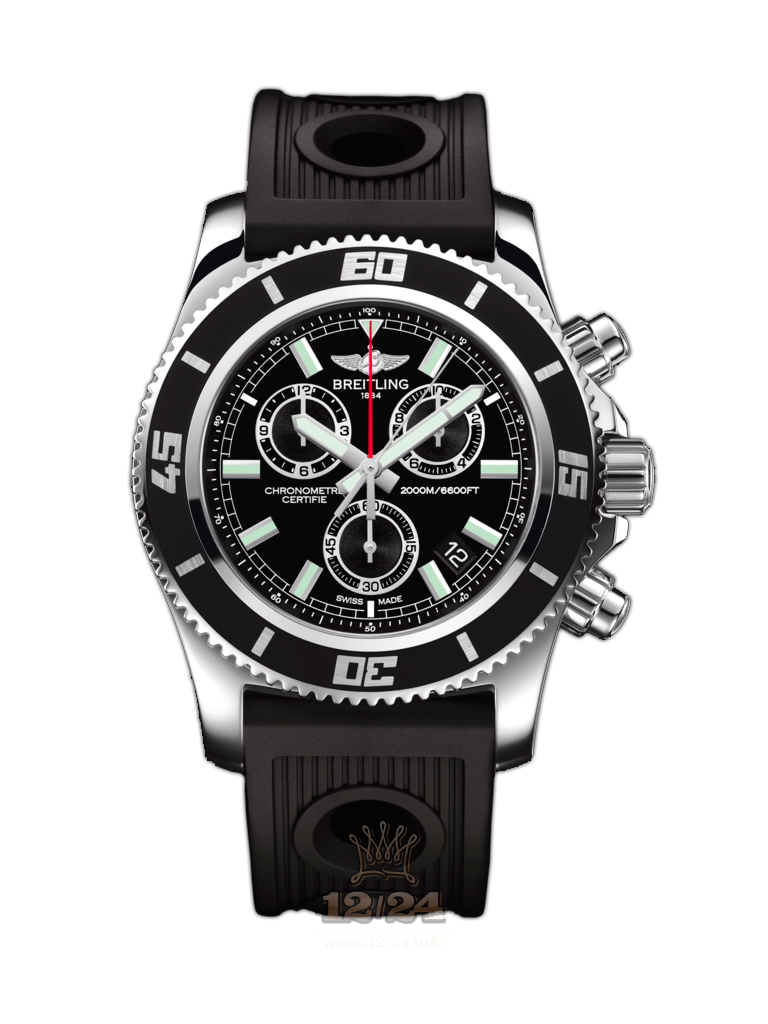 Breitling Superocean Watch A73310A8/BB73/201S/A20D.2 46 mm Stainless steel Case Black Dial