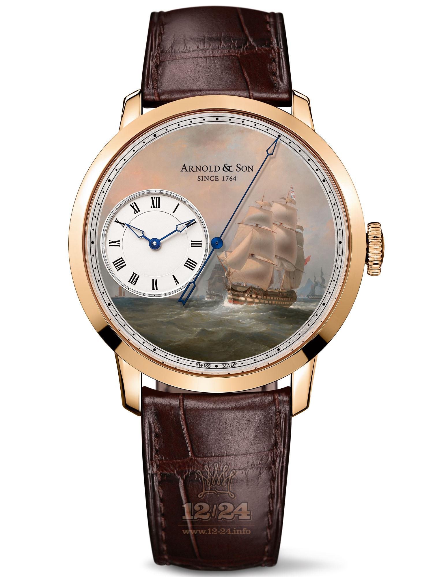 Arnold Son Instrument Collection Watch 1ARAP.M03A.C120P 44 mm Pink gold Case Painted Dial