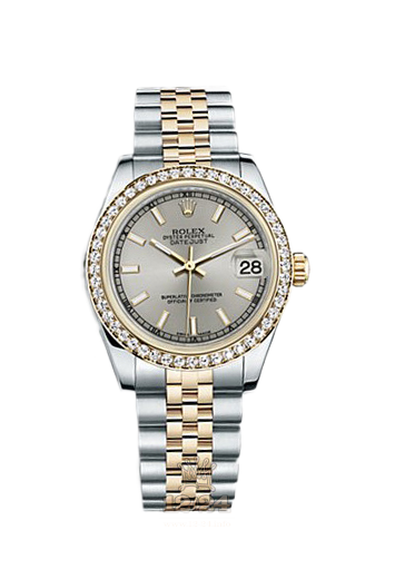 Rolex Datejust Watch 178383-0029 31 mm Steel / Yellow gold Case Silver Dial