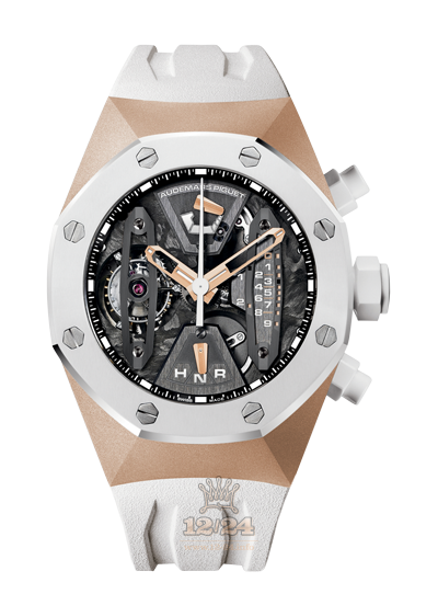 Audemars Piguet Royal Oak Concept Watch 26223RO.OO.D010CA.01 44 mm Pink gold Ceramics Case Gray Silver Dial