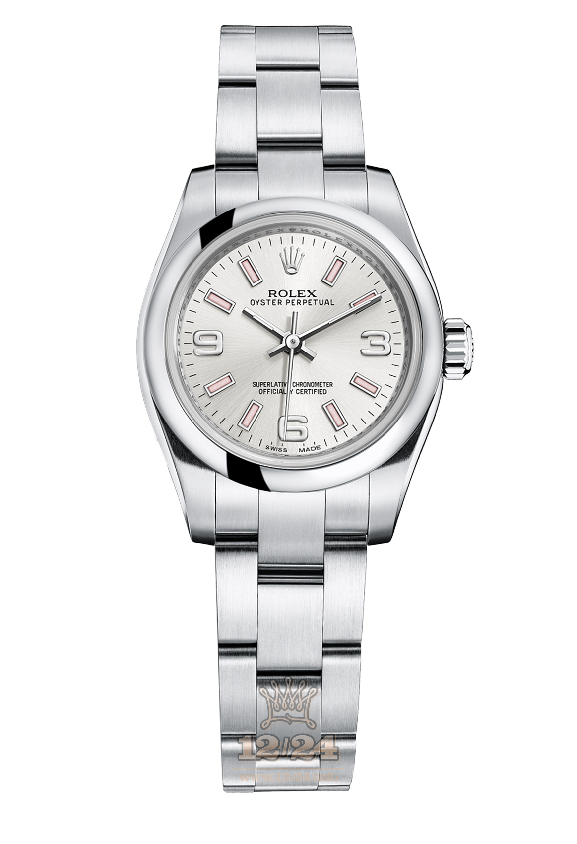Rolex Oyster Perpetual Watch 176200-0001 26 mm Stainless steel Case Silver Dial