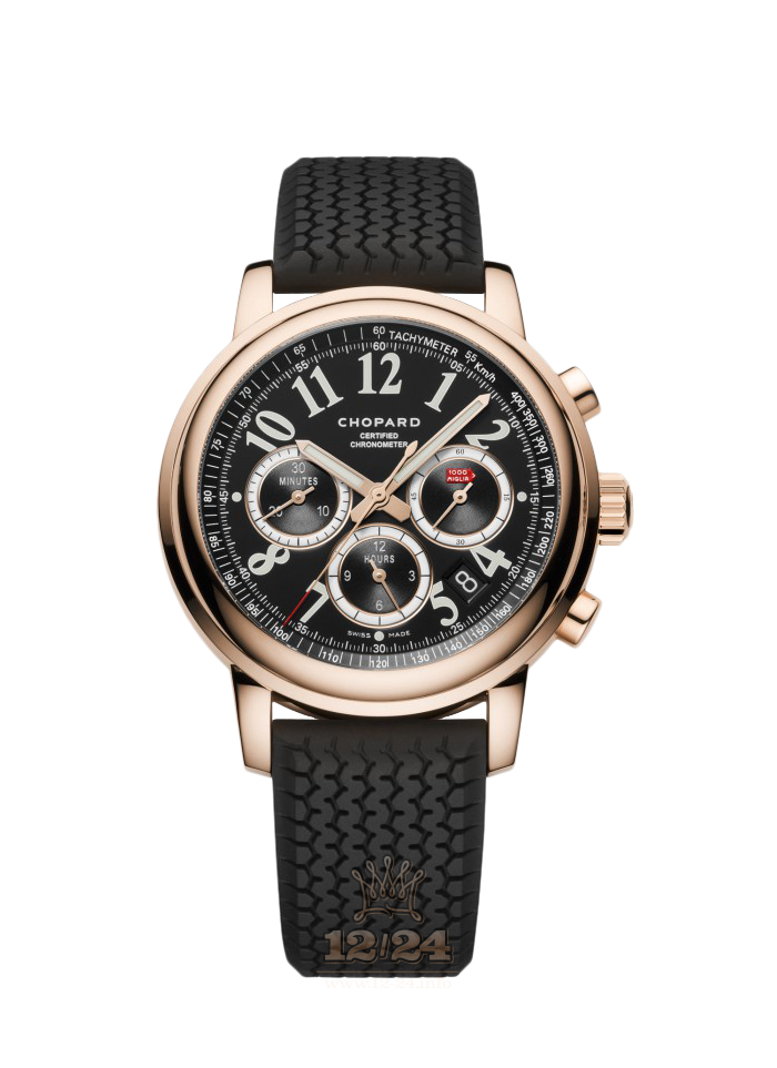 Chopard Classic Racing Watch 161274-5005 42 mm Pink gold Case Black Dial