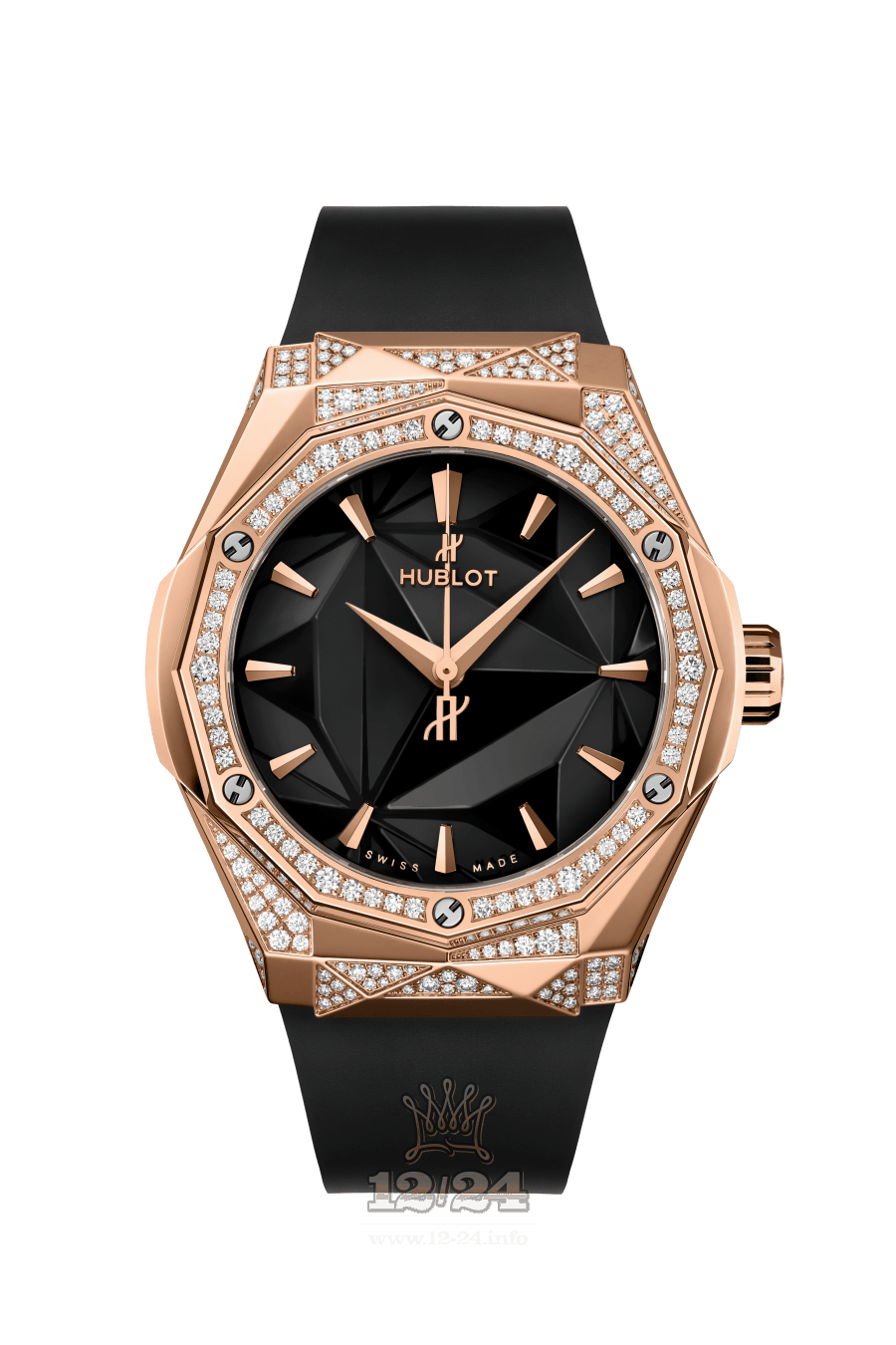Hublot Classic Fusion Watch 550.OS.1800.RX.1804.ORL19 40 mm Pink gold Case Black Dial