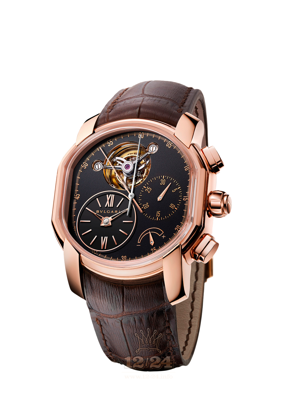 Bvlgari Haute Horlogerie Watch 102360 BRRP45BGLTBRA 45 mm Pink gold Case Black Dial