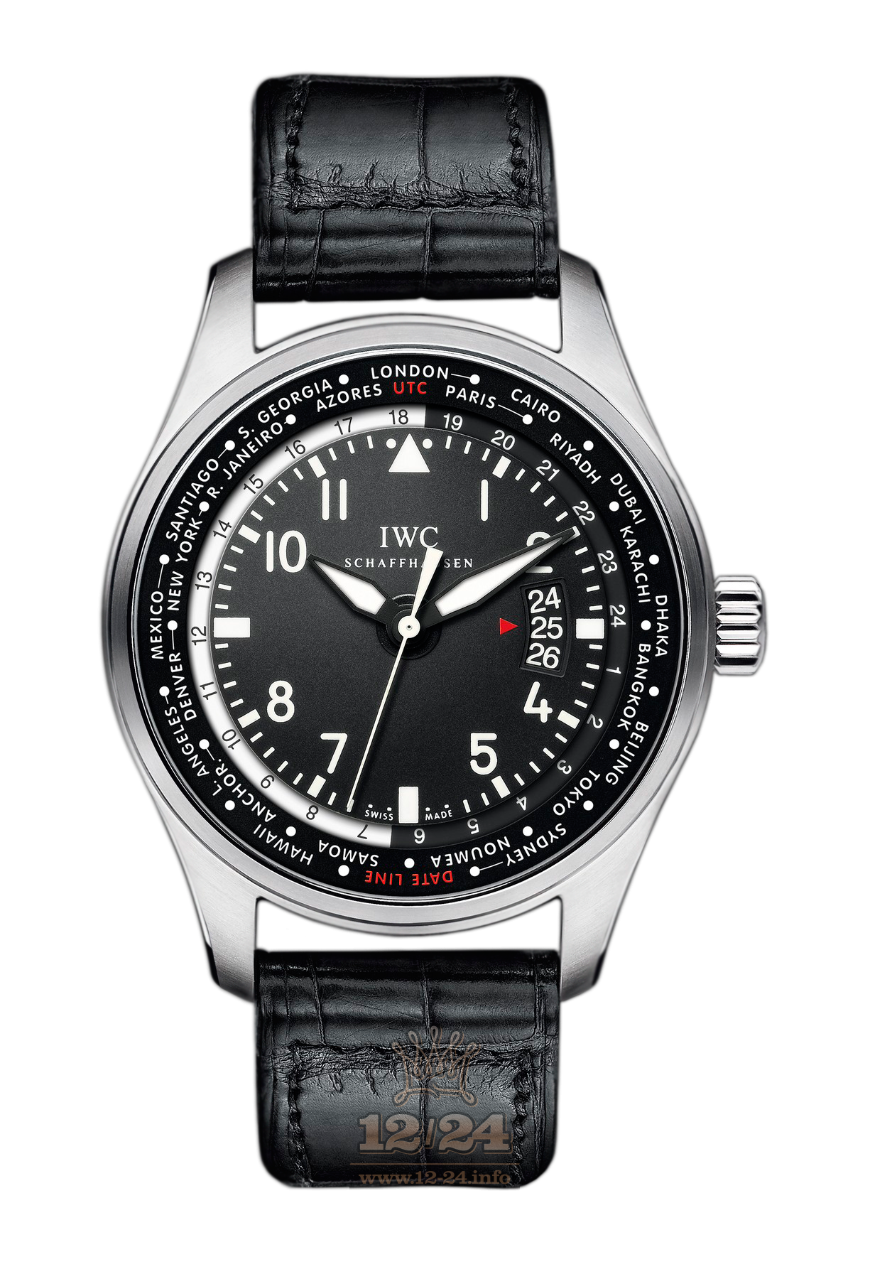 IWC Pilot s Watches Watch IW326201 45 mm Stainless steel Case Black Dial