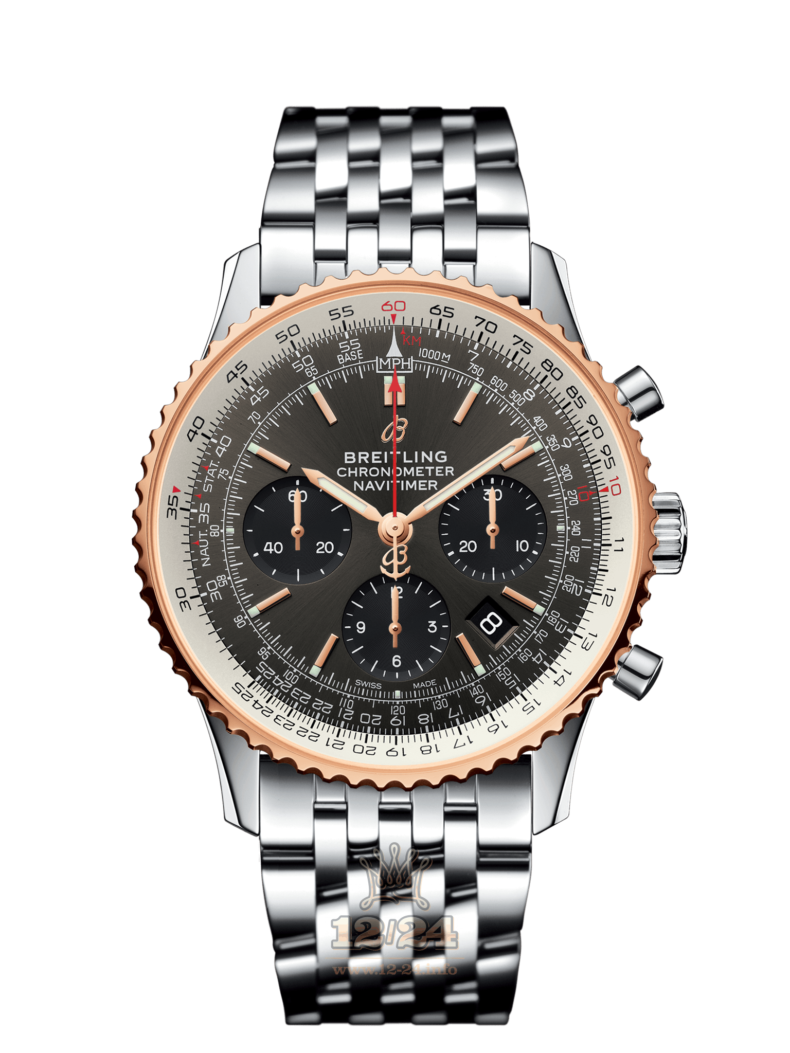 Breitling Navitimer Watch UB0121211F1A1 43 mm Stainless steel Red gold Case