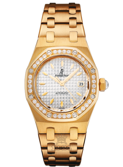 Audemars Piguet Royal Oak Watch 77321BA.ZZ.1230BA.01 33 mm Yellow gold Case Silver Dial