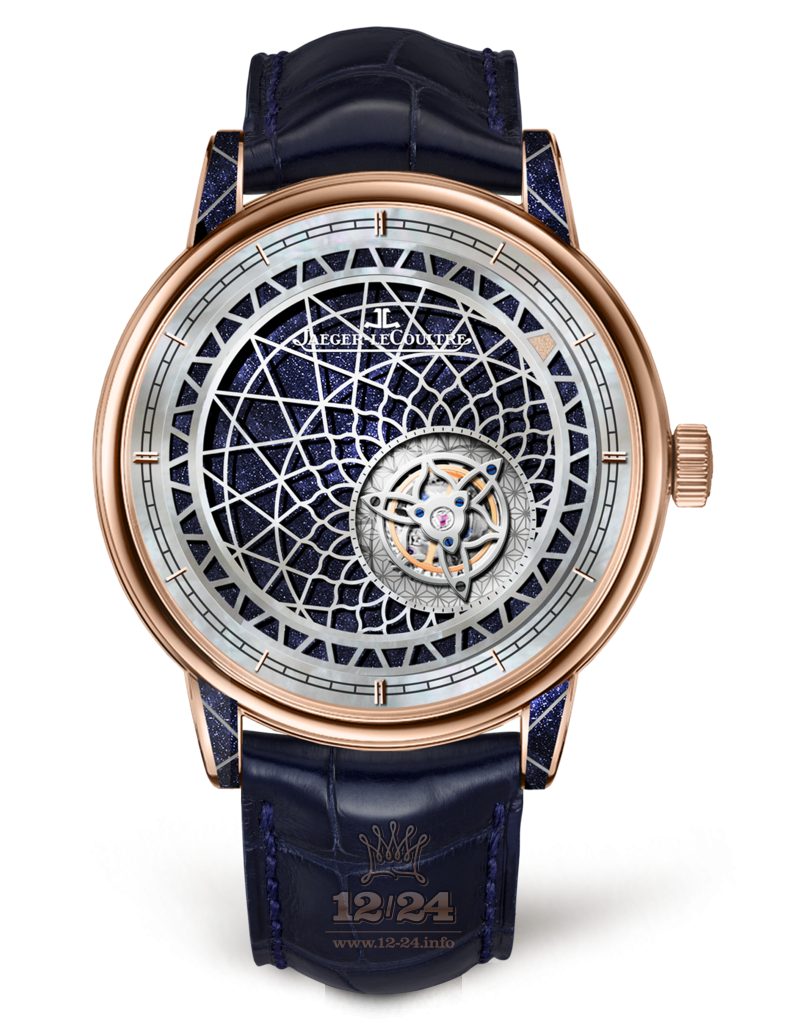 Jaeger-LeCoultre Master Watch 52224X8 42 mm Pink gold Case Dark blue Dial