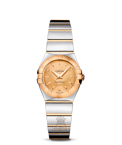 Omega Constellation Watch 123.20.24.60.08.002 24 mm Steel / Yellow gold Case Golden Dial