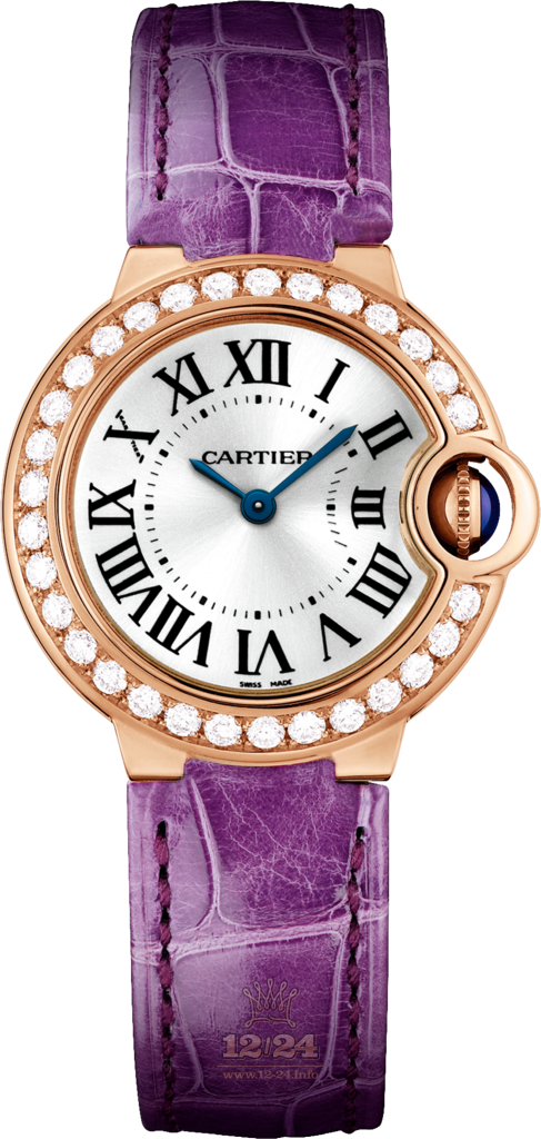 Cartier Ballon Bleu de Cartier Watch WJBB0018 28 mm Pink gold Case Silver Dial