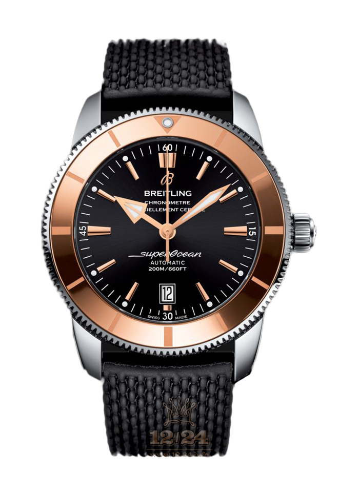 Breitling Superocean Heritage Watch IB202012|BG20|267S|A20S.1 46 mm Stainless steel Pink gold Case Black Dial