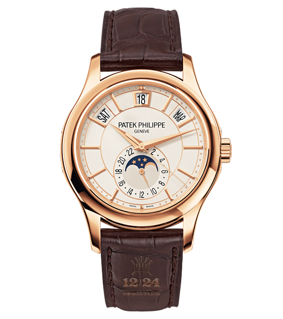 Patek Philippe Complications Watch 5205R-001 40 mm Pink gold Case White Dial