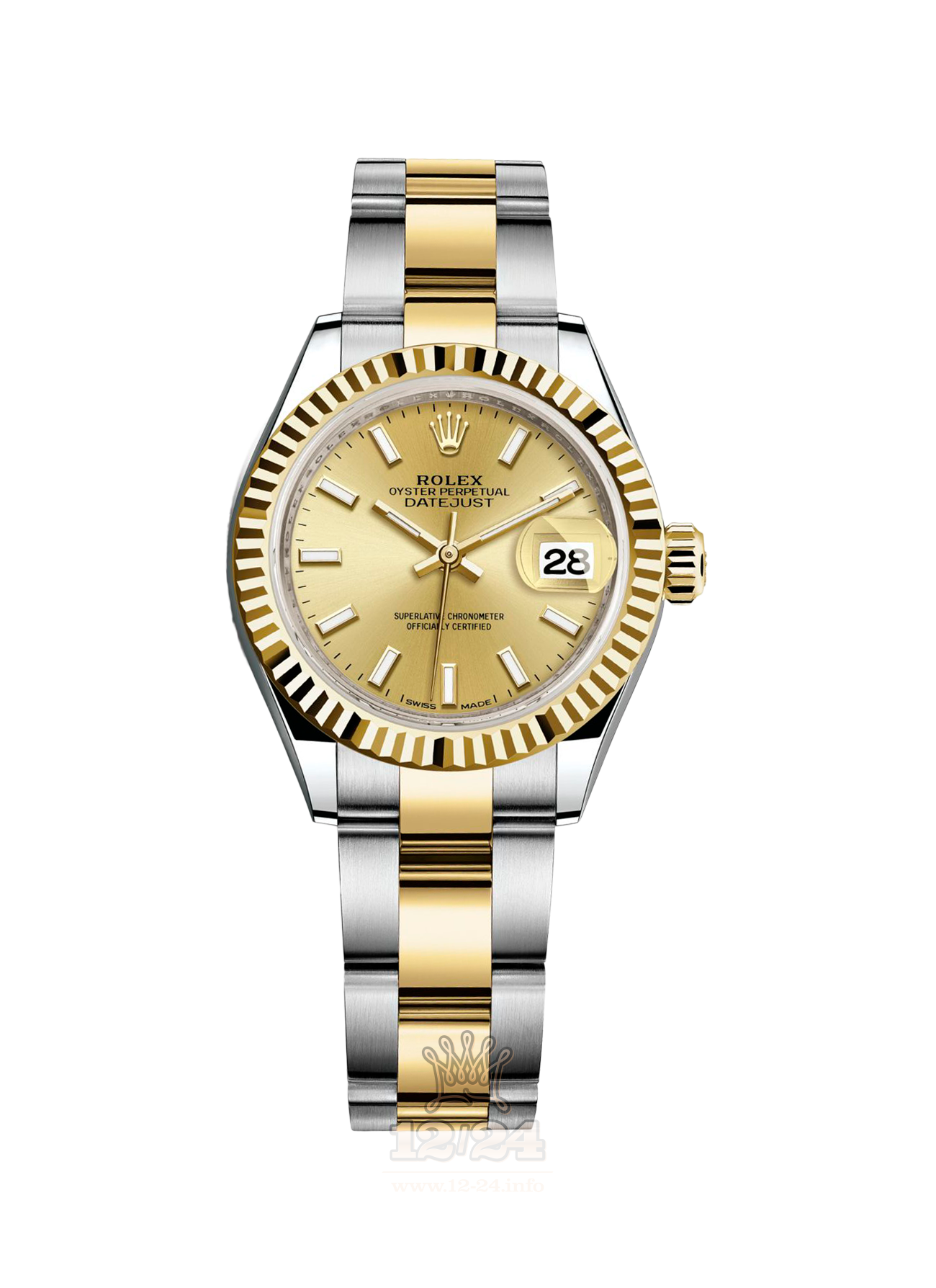 Rolex Datejust Watch 279173-0002 28 mm Steel / Yellow gold Case Golden Dial
