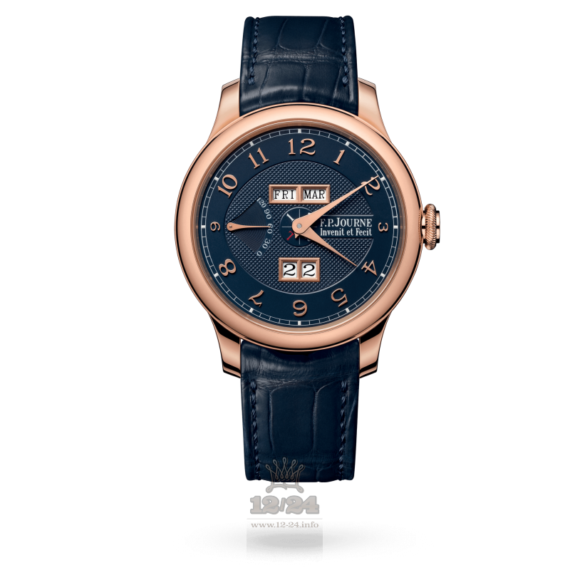 F.P.Journe Boutique Watch quantieme perpetuel 40 mm Pink gold Case Dark blue Dial