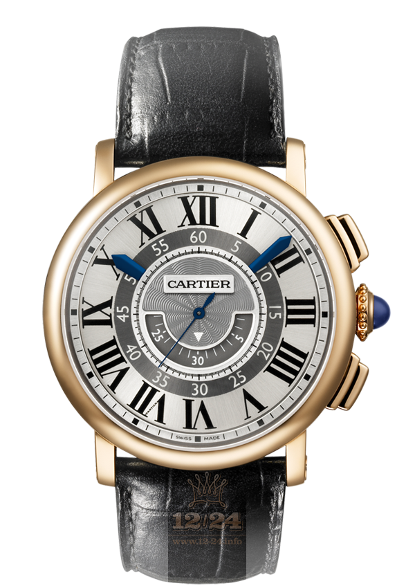 Cartier Rotonde de Cartier Watch W1555951 42 mm Pink gold Case White Gray Silver Dial