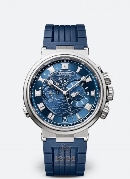 Breguet Marine Watch 5547BB/Y2/5ZU 40 mm White gold Case Dark blue Dial