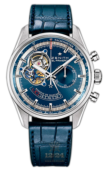 Zenith El Primero Watch 95.2080.4021/51.C700 42 mm Titanium Case Dark blue Dial