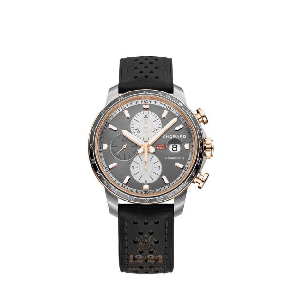 Chopard Mille Miglia Watch 168571-6003 44 mm Stainless steel Pink gold Case Gray Dial
