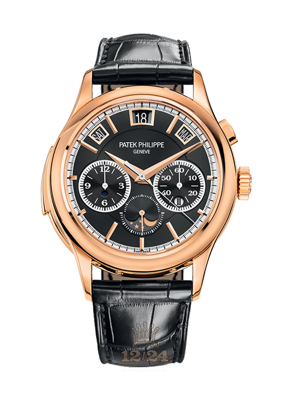 Patek Philippe Grand Complications Watch 5208R-001 42 mm Pink gold Case Black Dial