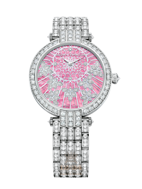 Harry Winston The Premier Collection Watch PRNAHM36WW018 36 mm White gold Case White Pink Dial