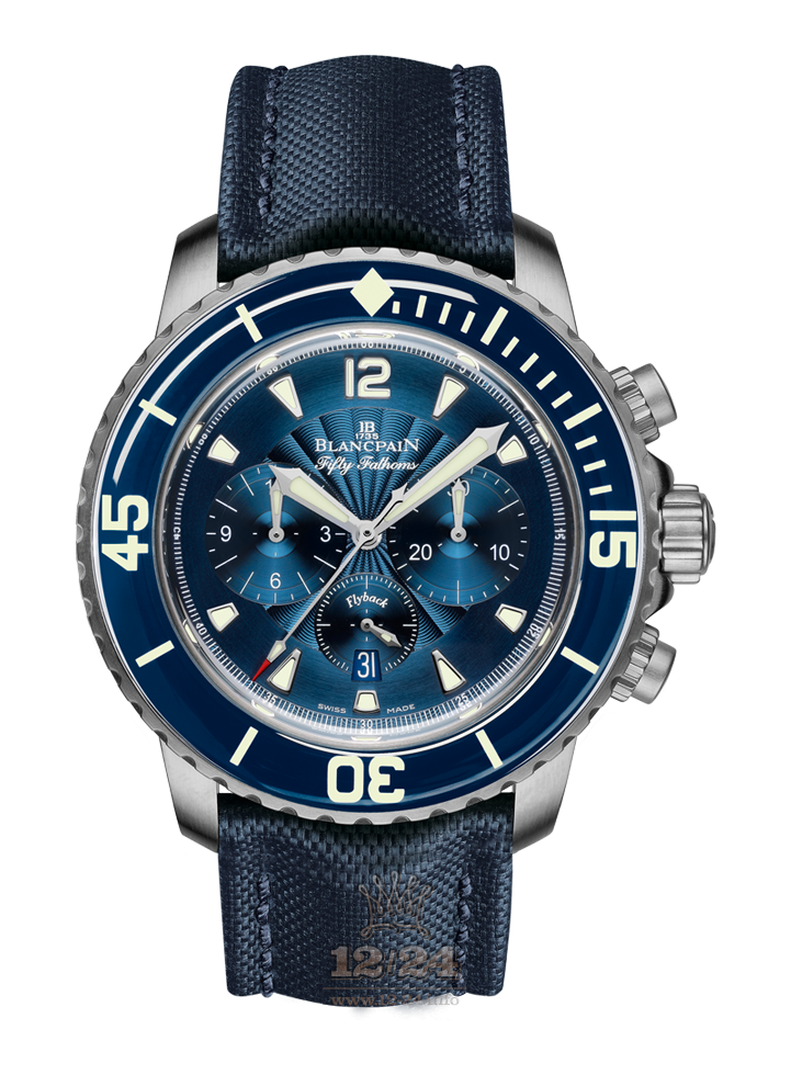 Blancpain Fifty Fathoms Watch 5085F.B-1140-52B 45 mm Stainless steel Case Dark blue Dial