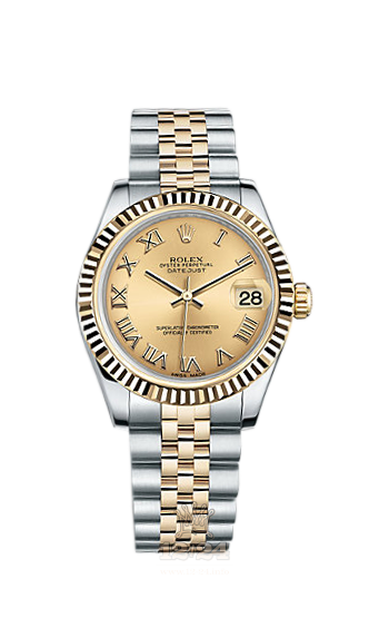 Rolex Lady-Datejust Watch 178273-0087 31 mm Steel / Yellow gold Case Golden Dial