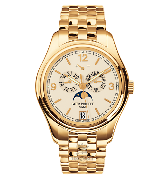 Patek Philippe Complications Watch 5146/1J-001 39 mm Yellow gold Case Beige Dial