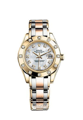 Rolex Pearlmaster Watch 80318-0018 29 mm Yellow gold Case White Dial