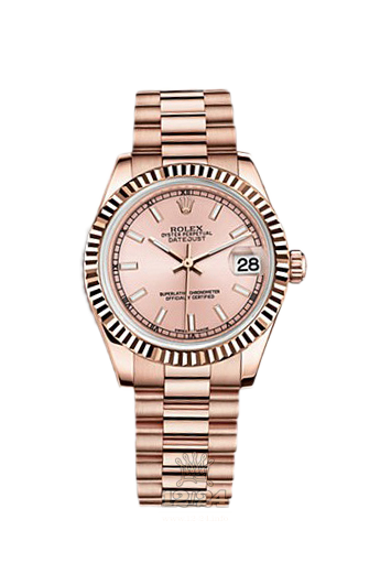 Rolex Datejust Watch 178275f-0017 31 mm Pink gold Case Pink Dial