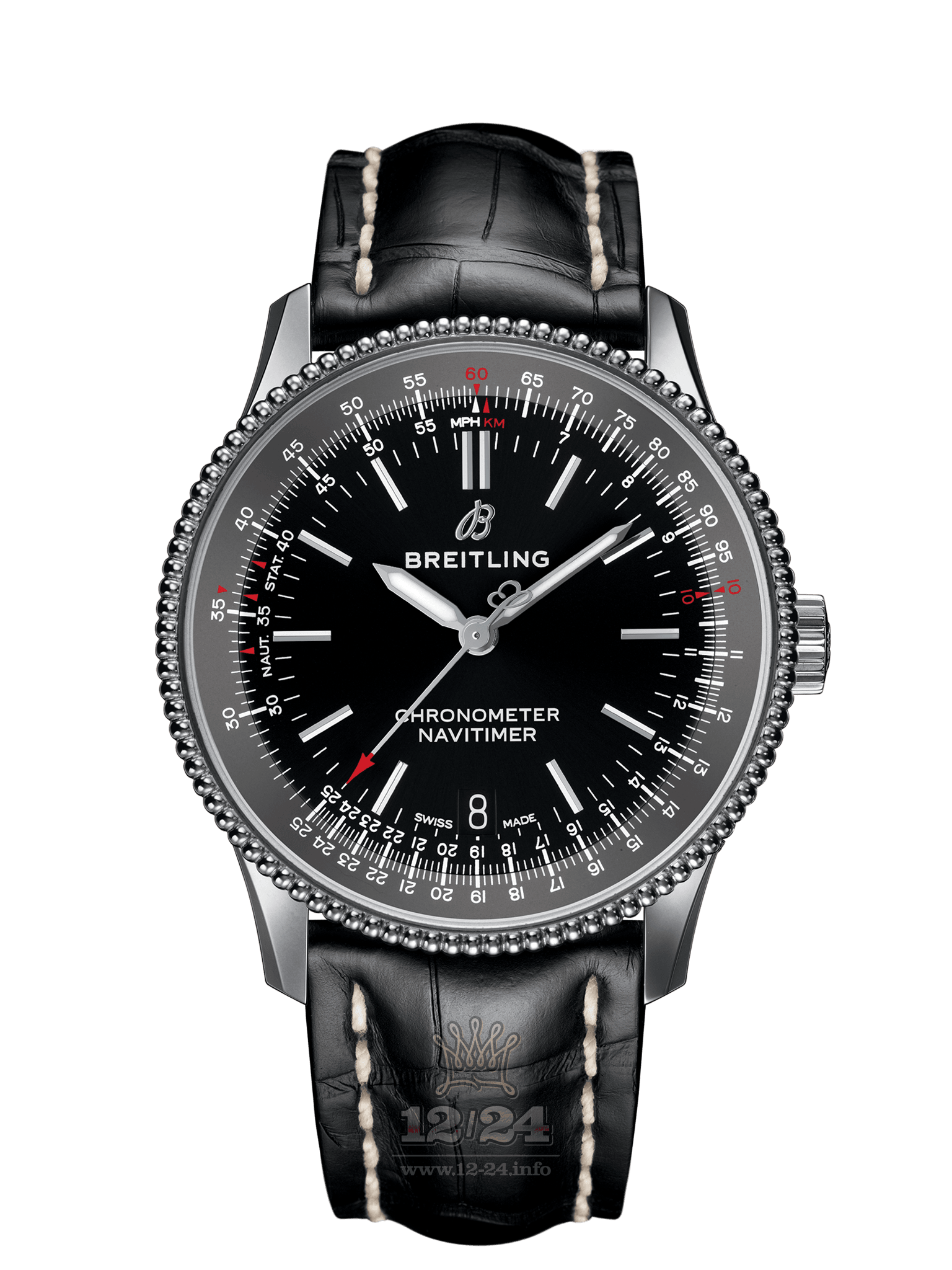 Breitling Navitimer Watch A17325241B1P1 38 mm Stainless steel Case Black Dial