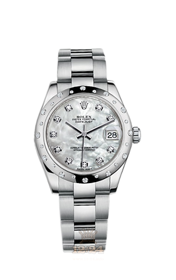 Rolex Lady-Datejust Watch 178344-0064 31 mm Steel / White gold Case White Dial