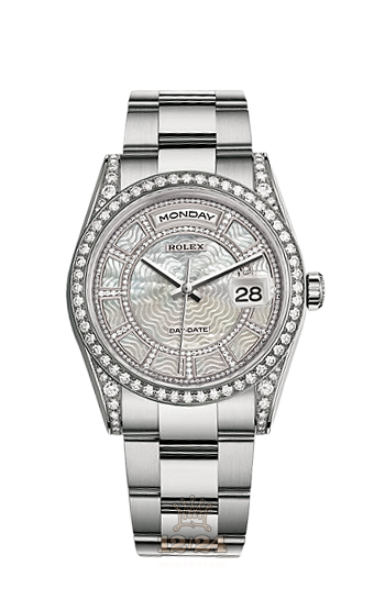 Rolex Day-Date Watch 118389-0097 36 mm White gold Case White Dial