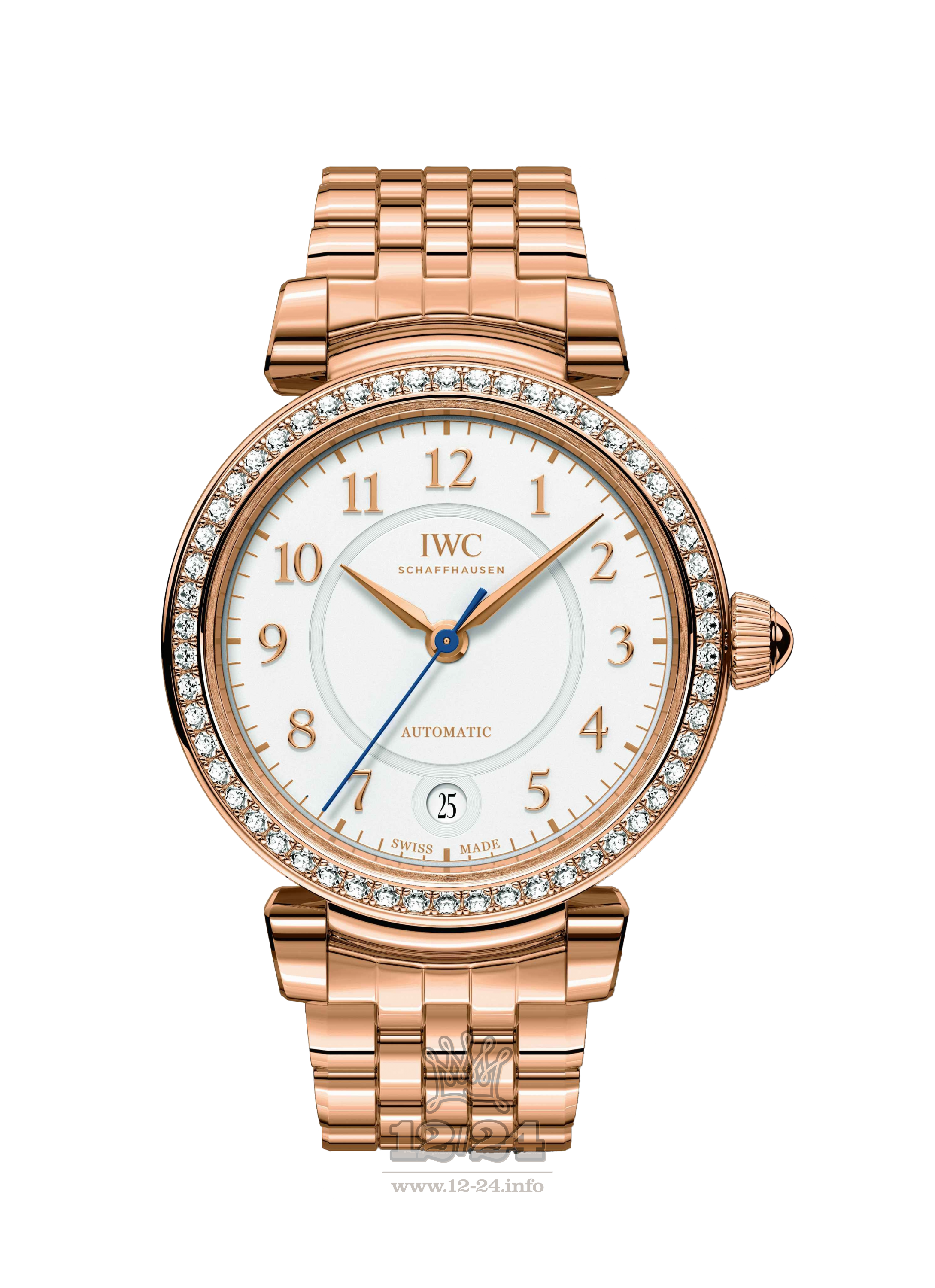 IWC Da Vinci Watch IW458310 36 mm Pink gold Case Silver Dial