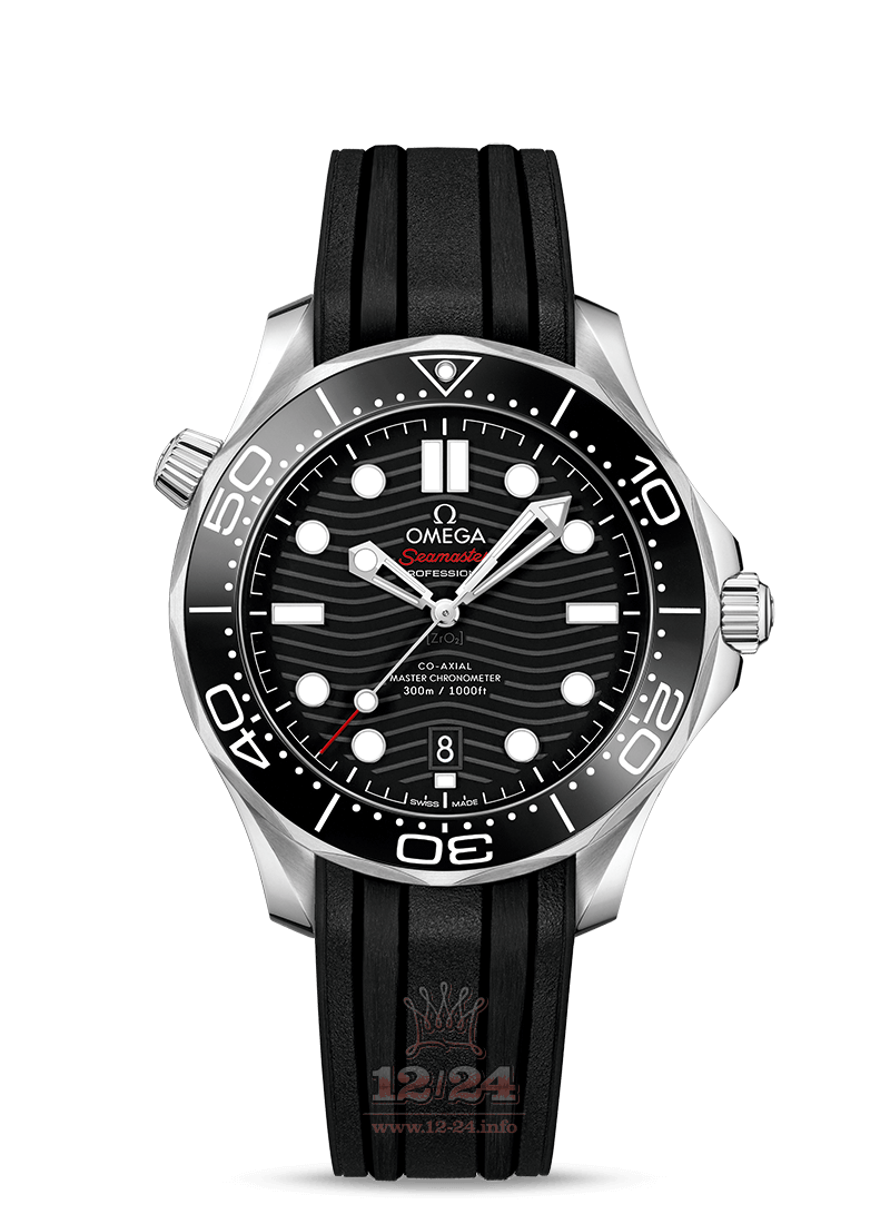 Omega Diver 300 M Watch 210.32.42.20.01.001 42 mm Stainless steel Case Black Dial